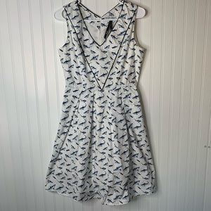 Frock Shop SHARK print sleeveless dress size S